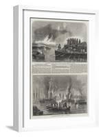 The Bombardment of Sveaborg-John Wilson Carmichael-Framed Giclee Print