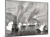 The Bombardment of Valparaiso on 31 March 1866, from 'L'Univers Illustré', 1866-null-Mounted Giclee Print