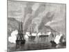 The Bombardment of Valparaiso on 31 March 1866, from 'L'Univers Illustré', 1866-null-Mounted Giclee Print