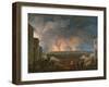 The Bombardment of Vienna by the French Army, 11th May 1809-Baron Louis Albert Bacler D'albe-Framed Giclee Print