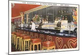 The Bonanza Cocktail Lounge, Reno, Nevada-null-Mounted Art Print