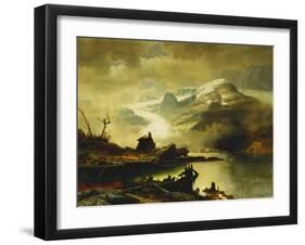 The Bondhus Glacier in Sunnhordland-Erik Bodom-Framed Giclee Print