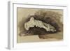 The Bones of a Female Human's Foot (Pencil with W/C and Bodycolour on Paper)-John Ruskin-Framed Giclee Print