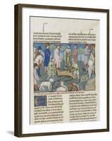 The Book of Gaston Phoebus Hunting: Cutting the Deer-null-Framed Giclee Print