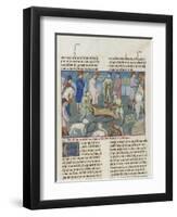 The Book of Gaston Phoebus Hunting: Cutting the Deer-null-Framed Giclee Print