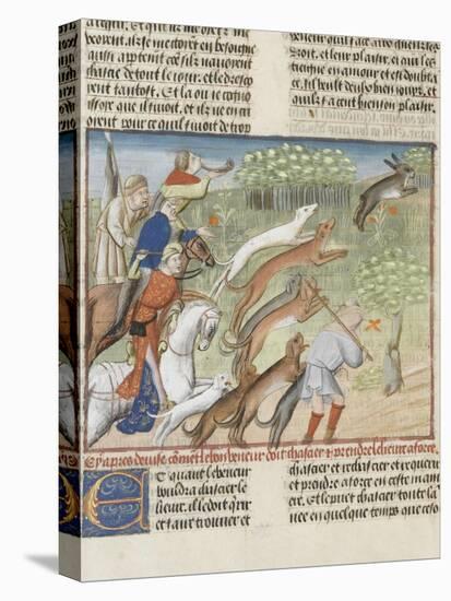 The Book of Gaston Phoebus Hunting: Hunting the Hare-null-Stretched Canvas