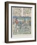 The Book of Gaston Phoebus Hunting: Killing the Boar-null-Framed Giclee Print
