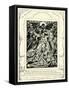 The Book of Job 1: 18-19 by William Blake-William Blake-Framed Stretched Canvas