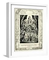 The Book of Job 29:5 by William Blake-William Blake-Framed Giclee Print