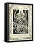 The Book of Job 29:5 by William Blake-William Blake-Framed Stretched Canvas