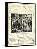 The Book of Job 42:12 illustrated by William Blake-William Blake-Framed Stretched Canvas