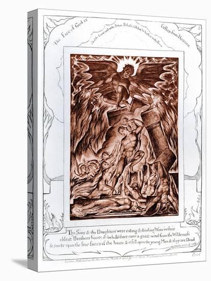 The Book of Job illustrations by William Blake-William Blake-Stretched Canvas