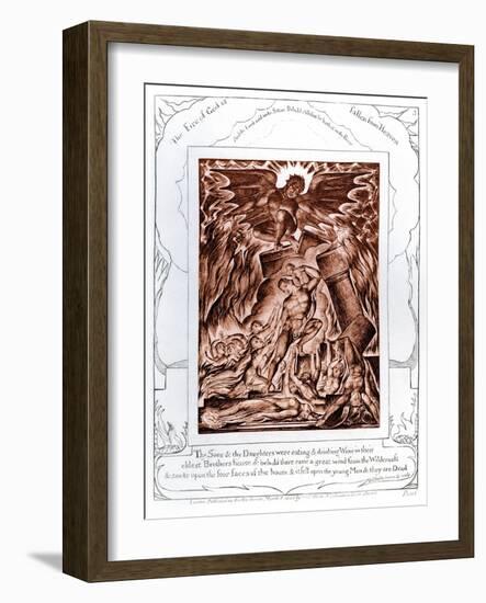 The Book of Job illustrations by William Blake-William Blake-Framed Giclee Print