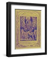 The Book of Job illustrations by William Blake-William Blake-Framed Giclee Print