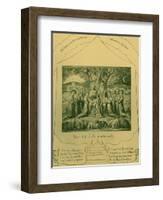 The Book of Job illustrations by William Blake-William Blake-Framed Giclee Print