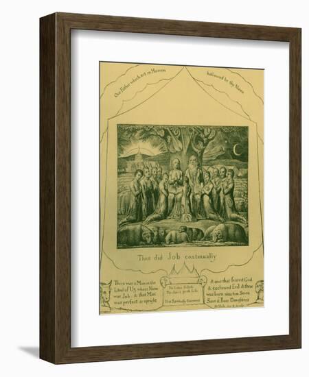 The Book of Job illustrations by William Blake-William Blake-Framed Giclee Print