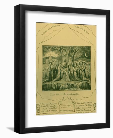 The Book of Job illustrations by William Blake-William Blake-Framed Giclee Print