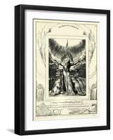 The Book of Job42:8 illustrated by william Blake-William Blake-Framed Giclee Print