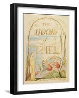 The Book of Thel, Plate 2 (Title Page), 1789-William Blake-Framed Giclee Print