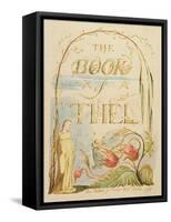 The Book of Thel, Plate 2 (Title Page), 1789-William Blake-Framed Stretched Canvas