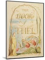 The Book of Thel, Plate 2 (Title Page), 1789-William Blake-Mounted Giclee Print