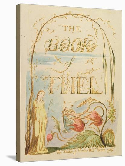 The Book of Thel, Plate 2 (Title Page), 1789-William Blake-Stretched Canvas