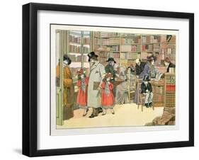 The Book Shop, from "The Book of Shops," 1899-Francis Donkin Bedford-Framed Giclee Print