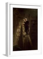 The Bookworm, c.1850-Carl Spitzweg-Framed Giclee Print