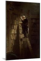 The Bookworm, c.1850-Carl Spitzweg-Mounted Giclee Print