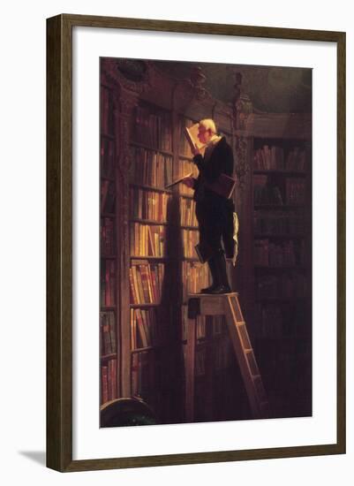 The Bookworm-Carl Spitzweg-Framed Art Print