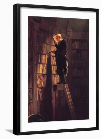 The Bookworm-Carl Spitzweg-Framed Art Print