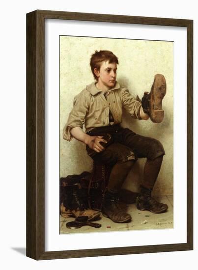 The Boot Boy, C.1885-90-John George Brown-Framed Giclee Print