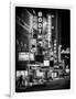 The Booth Theatre at Broadway - Urban Street Scene by Night with a NYPD Police Car - Manhattan-Philippe Hugonnard-Framed Photographic Print