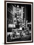 The Booth Theatre at Broadway - Urban Street Scene by Night with a NYPD Police Car - Manhattan-Philippe Hugonnard-Framed Photographic Print