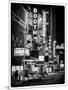 The Booth Theatre at Broadway - Urban Street Scene by Night with a NYPD Police Car - Manhattan-Philippe Hugonnard-Mounted Photographic Print