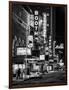 The Booth Theatre at Broadway - Urban Street Scene by Night with a NYPD Police Car - Manhattan-Philippe Hugonnard-Framed Photographic Print