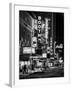 The Booth Theatre at Broadway - Urban Street Scene by Night with a NYPD Police Car - Manhattan-Philippe Hugonnard-Framed Photographic Print