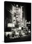 The Booth Theatre at Broadway - Urban Street Scene by Night with a NYPD Police Car - Manhattan-Philippe Hugonnard-Stretched Canvas