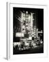 The Booth Theatre at Broadway - Urban Street Scene by Night with a NYPD Police Car - Manhattan-Philippe Hugonnard-Framed Photographic Print