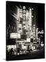 The Booth Theatre at Broadway - Urban Street Scene by Night with a NYPD Police Car - Manhattan-Philippe Hugonnard-Stretched Canvas