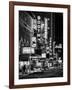 The Booth Theatre at Broadway - Urban Street Scene by Night with a NYPD Police Car - Manhattan-Philippe Hugonnard-Framed Art Print