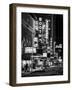 The Booth Theatre at Broadway - Urban Street Scene by Night with a NYPD Police Car - Manhattan-Philippe Hugonnard-Framed Art Print