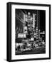 The Booth Theatre at Broadway - Urban Street Scene by Night with a NYPD Police Car - Manhattan-Philippe Hugonnard-Framed Art Print