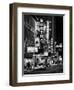 The Booth Theatre at Broadway - Urban Street Scene by Night with a NYPD Police Car - Manhattan-Philippe Hugonnard-Framed Art Print