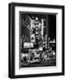 The Booth Theatre at Broadway - Urban Street Scene by Night with a NYPD Police Car - Manhattan-Philippe Hugonnard-Framed Art Print