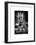 The Booth Theatre at Broadway - Urban Street Scene by Night with a NYPD Police Car - Manhattan-Philippe Hugonnard-Framed Art Print