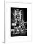 The Booth Theatre at Broadway - Urban Street Scene by Night with a NYPD Police Car - Manhattan-Philippe Hugonnard-Framed Art Print