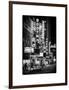 The Booth Theatre at Broadway - Urban Street Scene by Night with a NYPD Police Car - Manhattan-Philippe Hugonnard-Framed Art Print