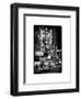 The Booth Theatre at Broadway - Urban Street Scene by Night with a NYPD Police Car - Manhattan-Philippe Hugonnard-Framed Art Print