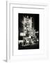 The Booth Theatre at Broadway - Urban Street Scene by Night with a NYPD Police Car - Manhattan-Philippe Hugonnard-Framed Art Print